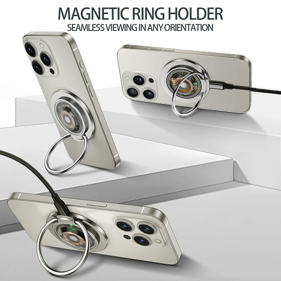 FlexRing - Qi 3-in-1 Magnetic Ring Stand Wireless Charger - Image 3