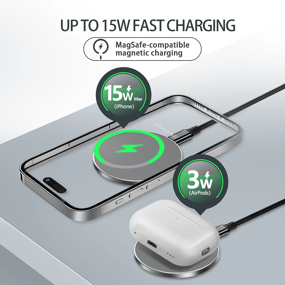 FlexRing - Qi 3-in-1 Magnetic Ring Stand Wireless Charger - Image 6