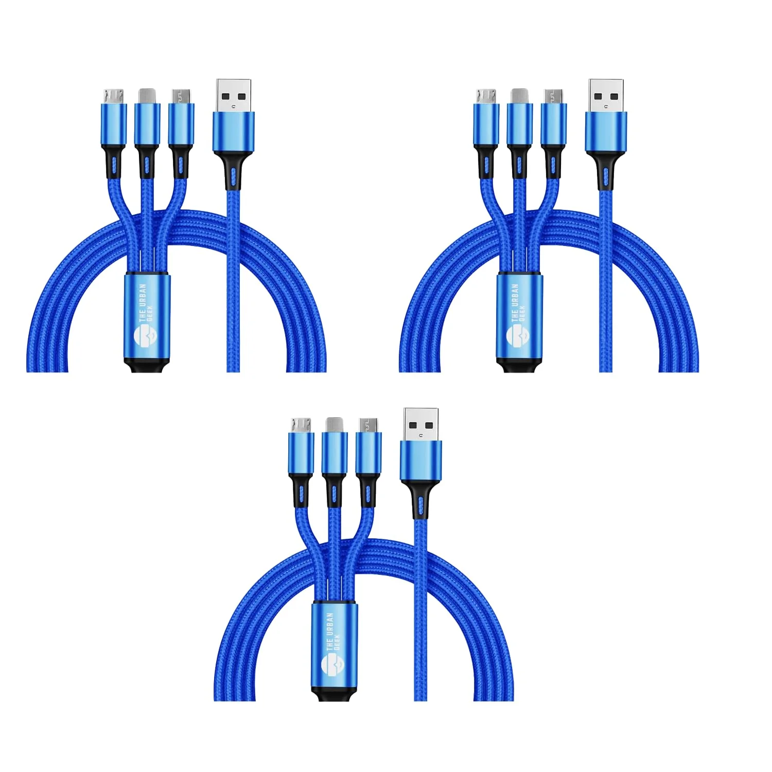 Link Trio 3-in-1 Charging Cable – [3 Pack] - Image 4