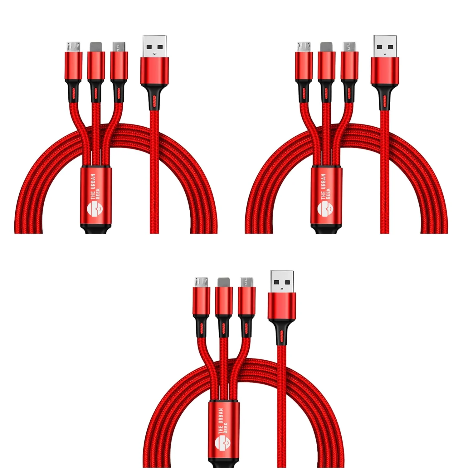 Link Trio 3-in-1 Charging Cable – [3 Pack] - Image 5